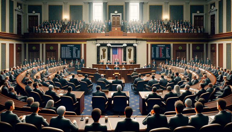 Dall·e 2023 11 15 14.10.58 Create A Photorealistic News Cover Image For A Cryptocurrency News Site Maintaining The Same Composition As Before. The Scene Features A Congressiona.jpg