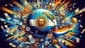 Dall·e 2023 11 30 18.00.22 Create A Cover Image That Vividly Represents Argentinas Rejection Of The Monetary Systems And Geopolitics Of The Southern Hemisphere Nations Like Chi.jpg