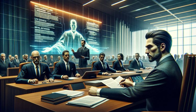 Dall·e 2023 12 04 15.58.37 A Dynamic And Hyperrealistic Cover Image In Landscape Orientation For The Story Terraform Labs Cites Secs Alleged Misrepresentations In Bid For Laws.jpg