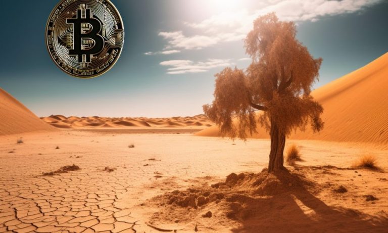 Ambcrypto Prompt An Arid Desert Landscape With A Diminishing 6a806bb5 5635 4020 8e3e 06643f7b0cf8 1000x600.jpg