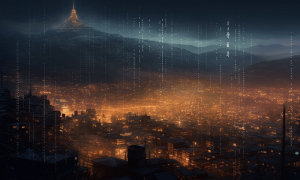 Ambcrypto Prompt A Digital Cityscape With The Avalanche And Bin 0a16230a 4694 4ca4 99b3 D51855b7fb74 1 1000x600.png