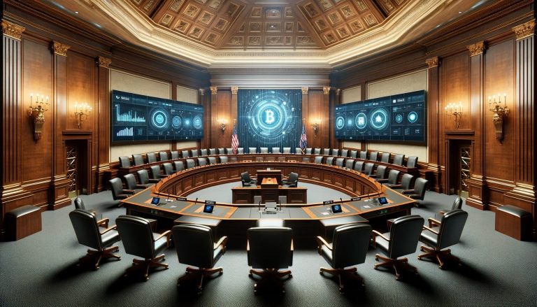 Dall·e 2023 12 05 16.24.52 Create A Hyperrealistic Cover Image For A Tech Publication In Landscape Orientation. The Image Should Depict A Traditional U.s. House Financial Servic.jpg