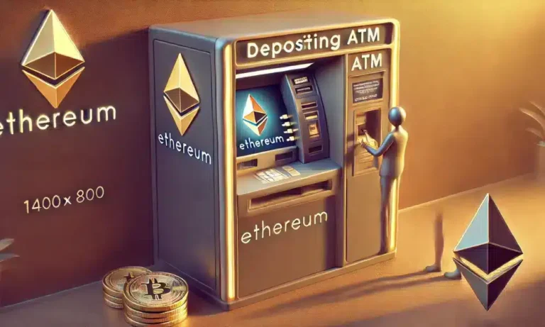 Dall·e 2024 08 27 13.58.23 A Highly Realistic Image Depicting An Atm Designed For Depositing Ethereu.webp