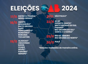 OS VOTOS DA ADVOCACIA: Eleições da OAB começam a partir deste domingo; votação será virtual em 15 estados