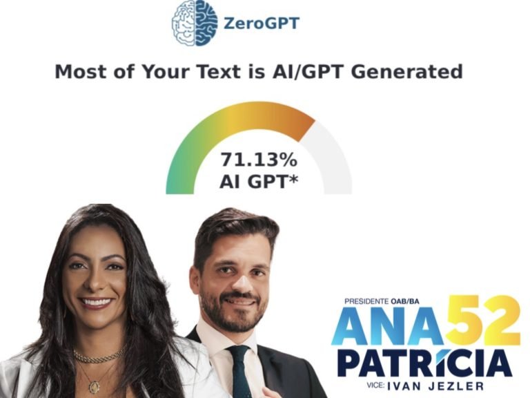 Eleições OAB-BA: Plataforma indica que 71,13% das propostas da chapa de oposição foram feitas pelo ChatGPT