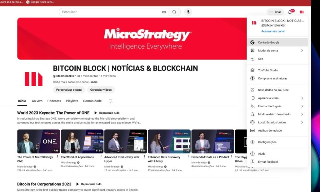 Canal BitcoinBlockBR é Hackeado