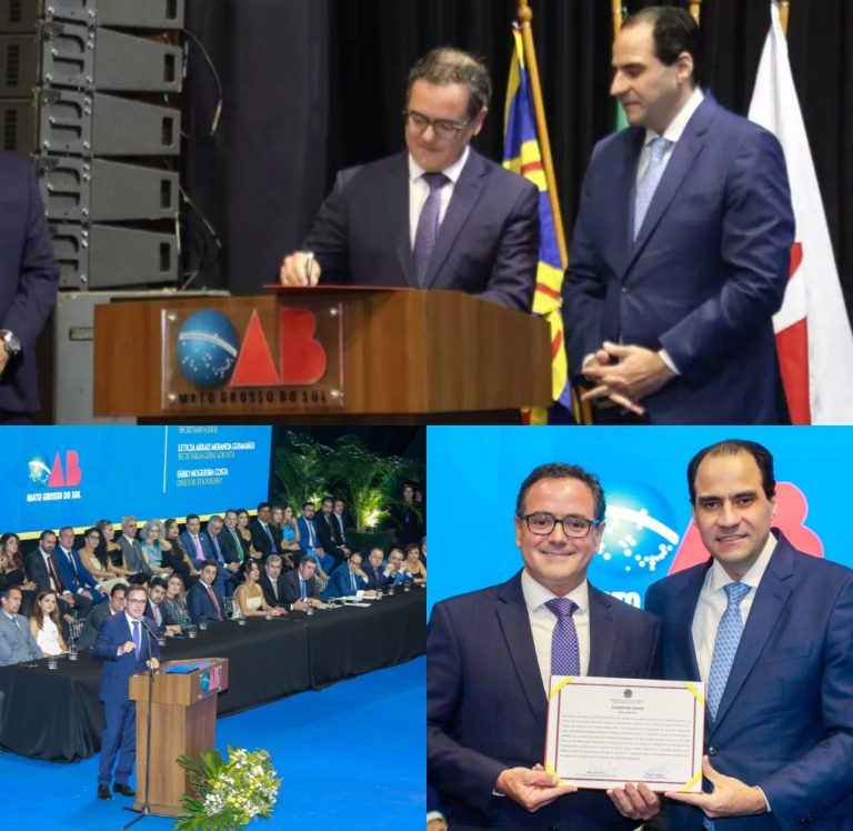 OAB-MS: Bitto Pereira é empossado para novo mandato e reforça compromisso com a advocacia