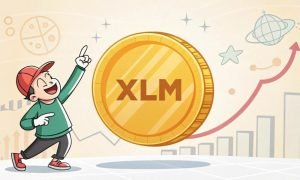 A Cartoon Character Pointing At A Large Xlm Coin I 11zon 1000x600.jpg