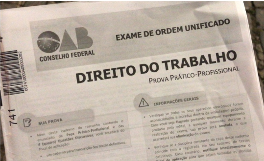 Comissão responsável pelo 43° Exame de Ordem Unificado afirma que peça cobrada alinha-se com jurisprudência ''torrencial e pacífica'' do TST