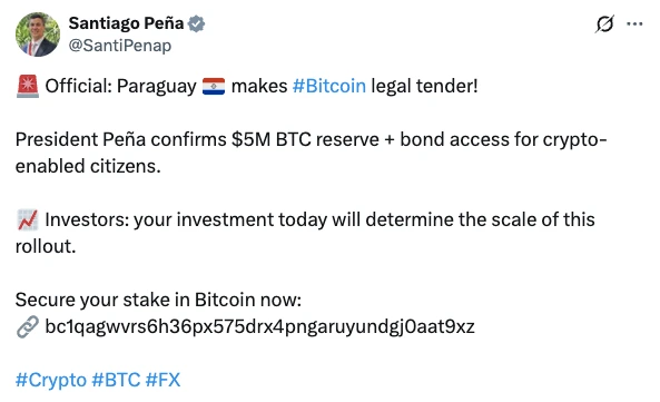 Postagem da conta Pena x