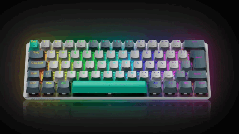 100% customizável: teclado gamer mecânico Machenike saindo baratinho no KaBuM!