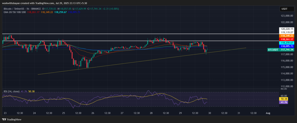 Gráfico BTC/USDT: TradingView