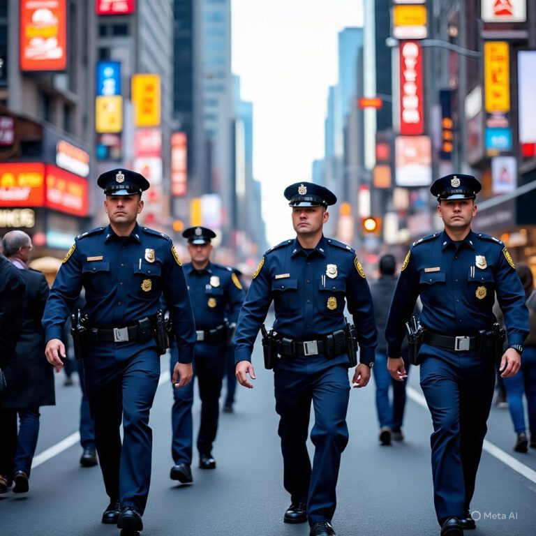 Generate image of a private police force.jpeg