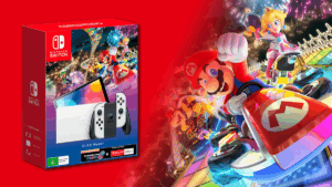 Nintendo Switch OLED, Mario Kart 8 e assinatura online em promoção no KaBuM!