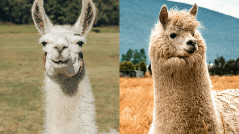 Qual é a diferença entre uma lhama e uma alpaca?