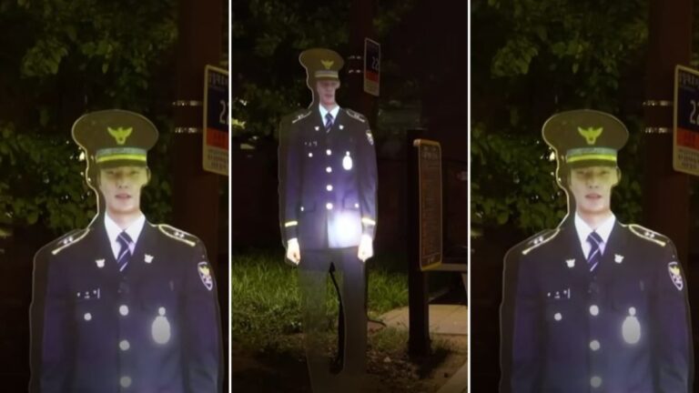 Seul agora tem um policial holográfico em tamanho real para "combater o crime"