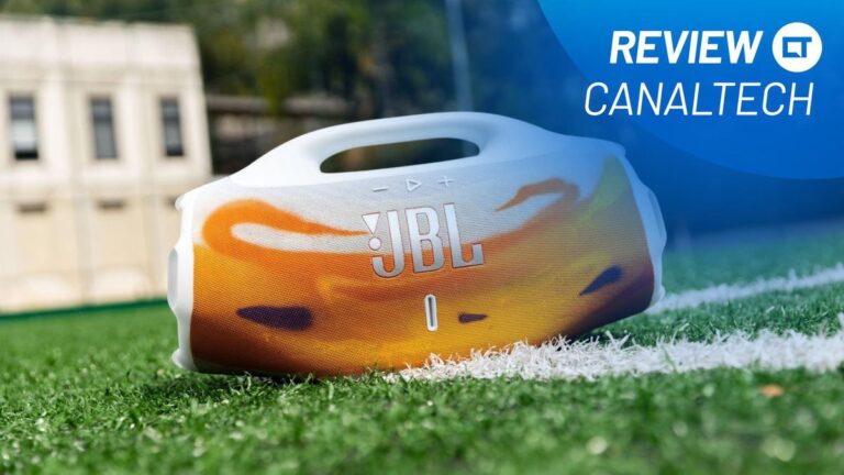 Testamos a JBL Boombox 4: alta potência com design mais leve e recursos de IA