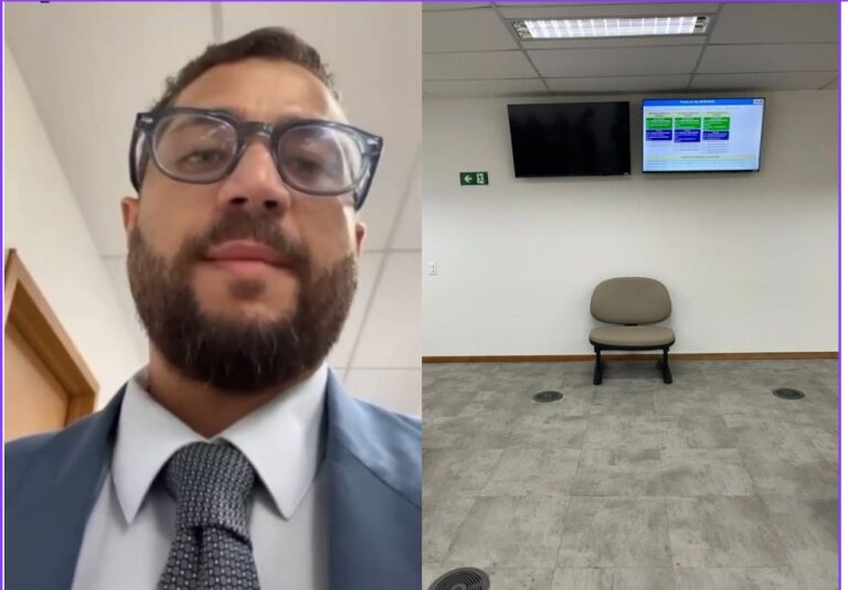 ''Gordofobia estrutural com verniz de acessibilidade'': advogado denuncia cadeira isolada para gordos em Fórum de Salvador