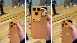 É FALSO que iPhone 17 Pro Max tem espelho para selfies com as câmeras traseiras
