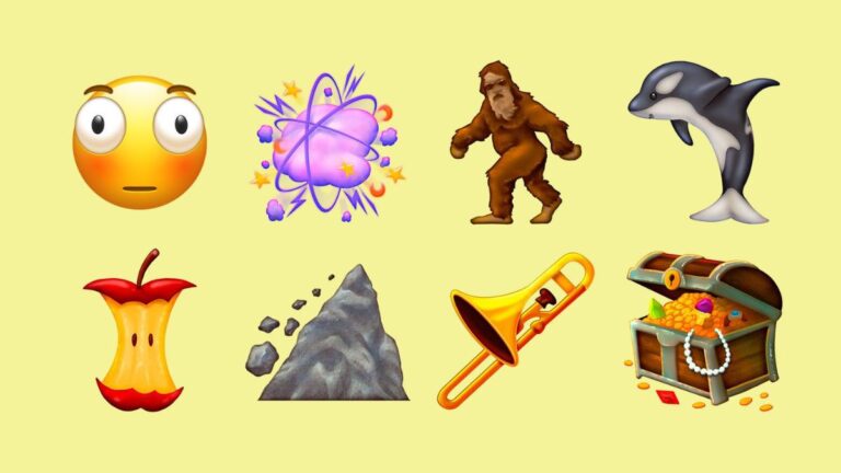 Novos emojis tem orca, miolo de maçã, tesouro, nuvem de briga e monstro peludo