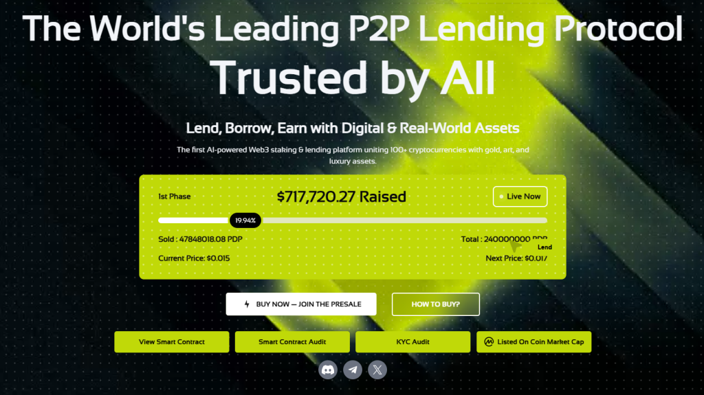 protocolo de empréstimo p2p do mundo