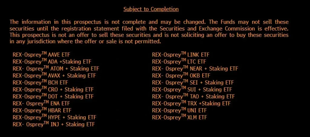 ETFs de Rex-Oprey