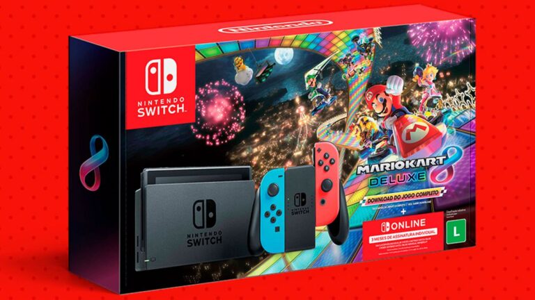Quer um Switch? Bundle com Mario Kart 8 está quase R$ 600 mais barato
