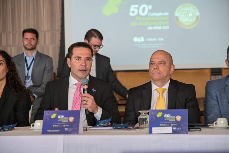 Pela primeira vez em 50 edições, presidente do TJ-GO vai à abertura do Colégio de Presidentes da OAB-GO e responde às pautas da advocacia