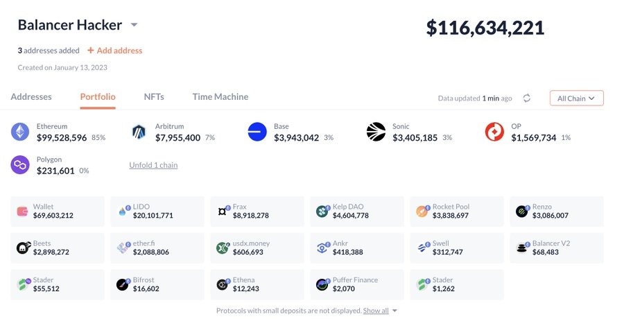Balanceador de protocolo DeFi hackeado