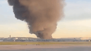 Vídeo mostra explosão de avião cargueiro que caiu logo após decolar nos EUA