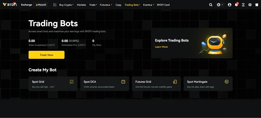 bots de negociação
