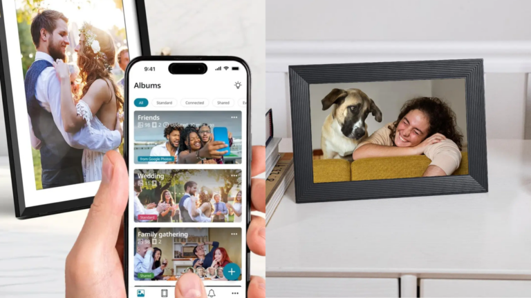 3 melhores porta-retratos digitais para mostrar várias fotos em uma só moldura