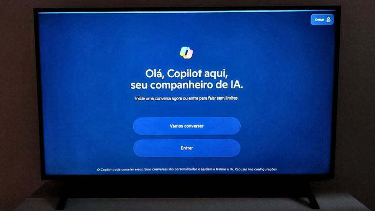 Microsoft Copilot aparece nas TVs da LG, mas não é possível desinstalá-lo