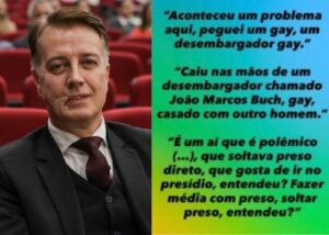 Desembargador do TJ-SC, João Marcos Buch é alvo de mensagens homofóbicas enviadas por advogados