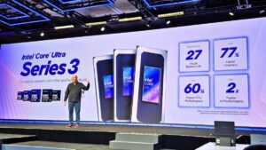 Intel lança Core Ultra Series 3 com foco em IA e notebooks mais eficientes
