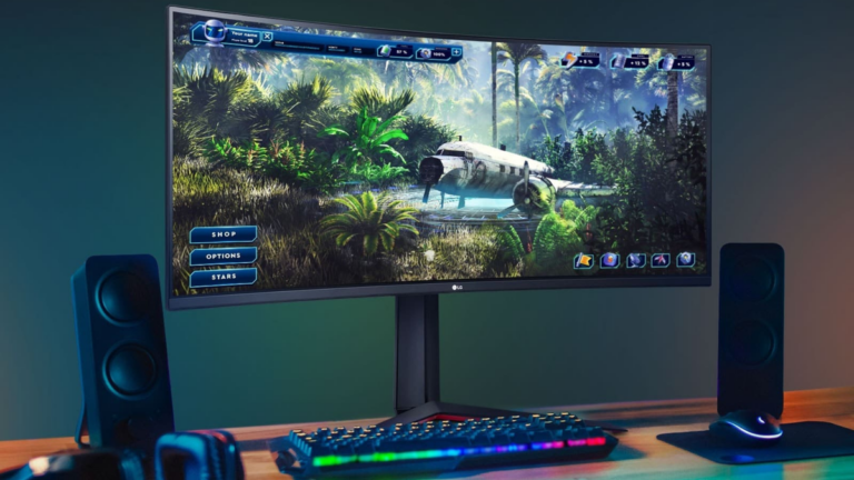Monitor gamer curvo de 34" da LG está imperdível com cupom no KaBuM!