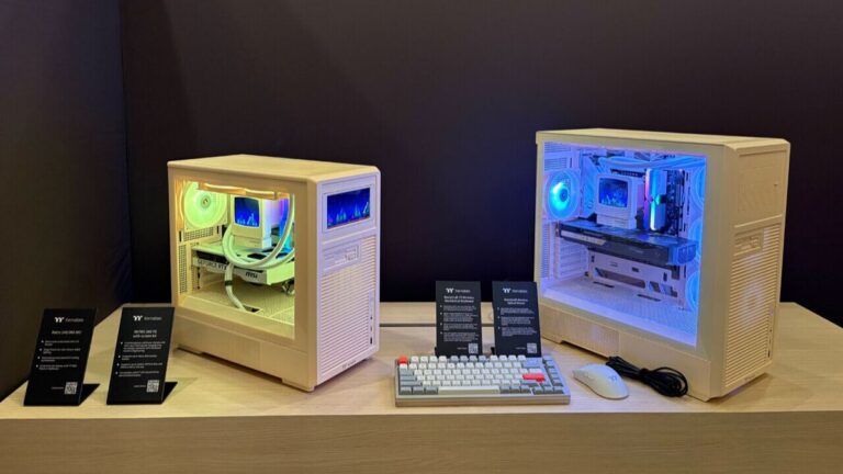 Thermaltake traz anos 1990 de volta e lança linha retrô na CES 2026