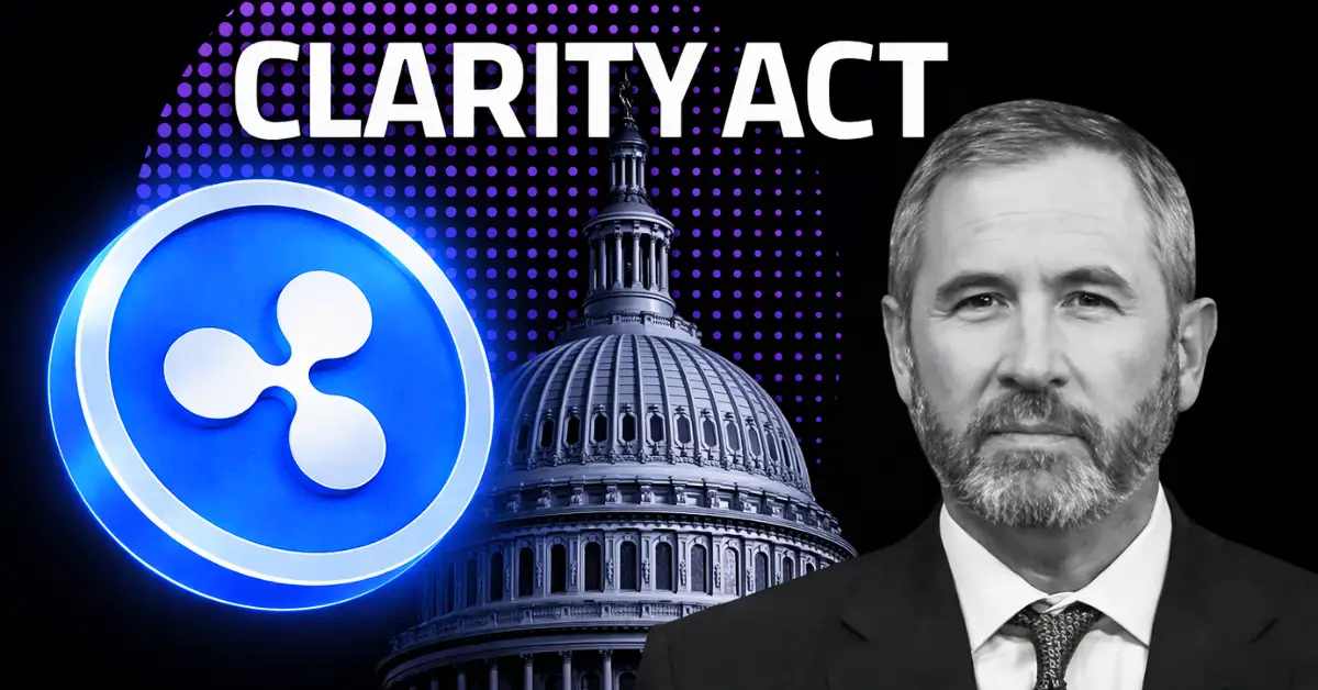 CEO da Ripple afirma que Clarity Act tem 90% de chance de aprovação
