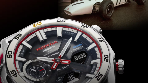 Casio lança relógio inspirado em carro de F1 da Honda