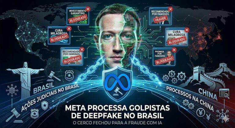 Meta Processa Golpistas de Deepfake no Brasil e China