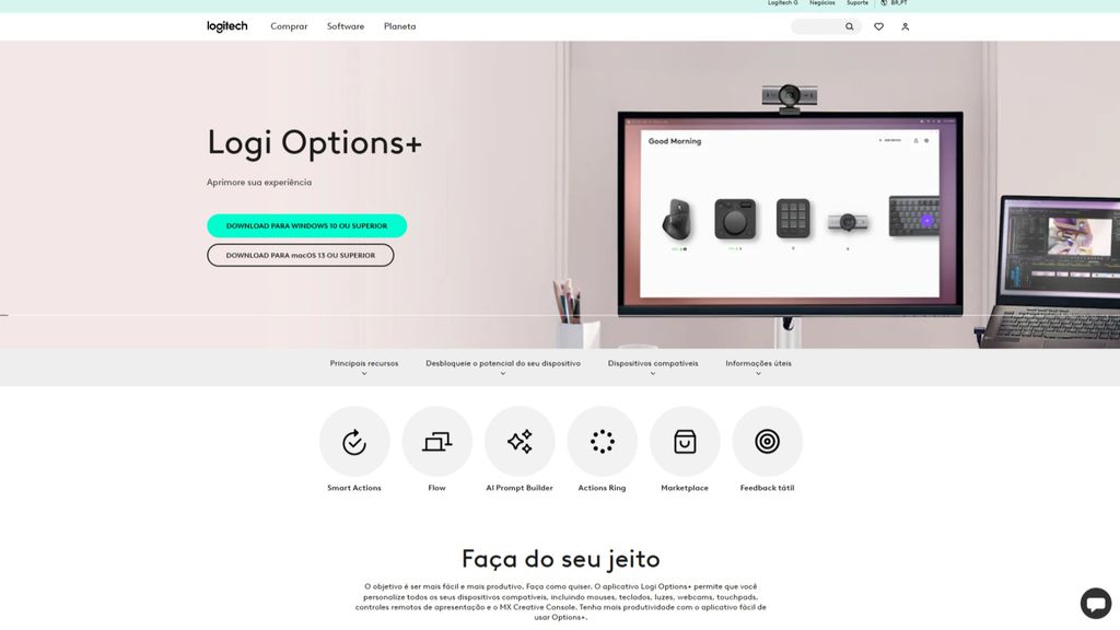 Imagem do Logi Options+