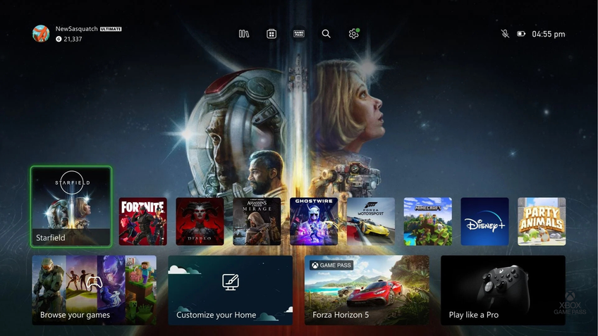 Xbox dashboard 2020