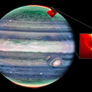 As luas de Júpiter deixam 'pegadas' frias nas auroras do planeta, descobriu o Telescópio Espacial James Webb