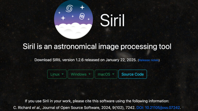 Editor de imagens Siril: um dos melhores softwares de código aberto disponíveis para astrofotógrafos