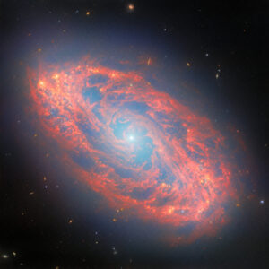 Espetacular galáxia espiral revelada pela foto do dia do Telescópio Espacial James Webb de 4 de março de 2026
