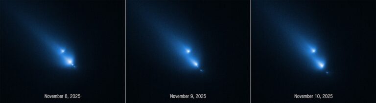 Hubble da NASA detecta inesperadamente a ruptura de um cometa