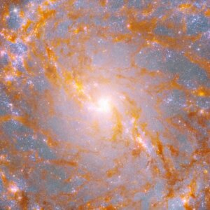 Hubble da NASA e telescópios Webb pesquisam galáxia cata-vento