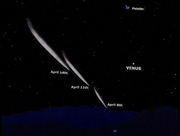 O 'cometa da Páscoa' poderá ser visível nos céus diurnos em abril - se sobreviver a um mergulho de fogo além do sol