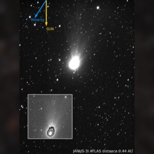 O cometa interestelar 3I/ATLAS brilha na nova imagem do dia de 2 de março de 2026