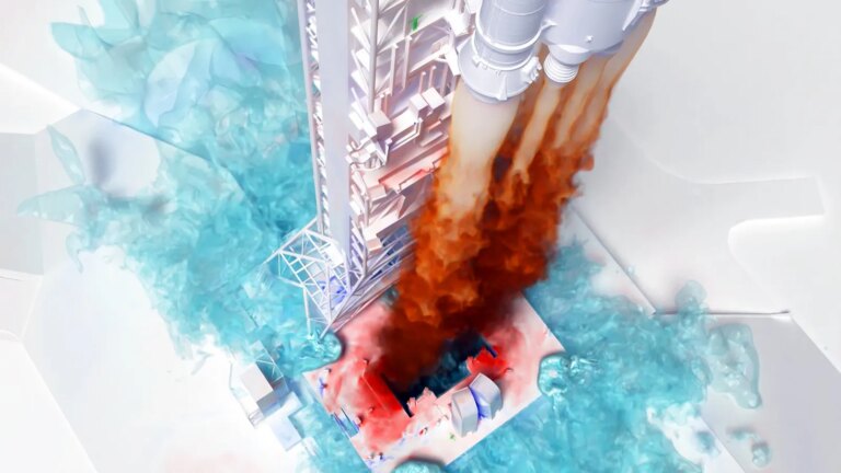 Simulações da NASA melhoram o ambiente de lançamento do Artemis II